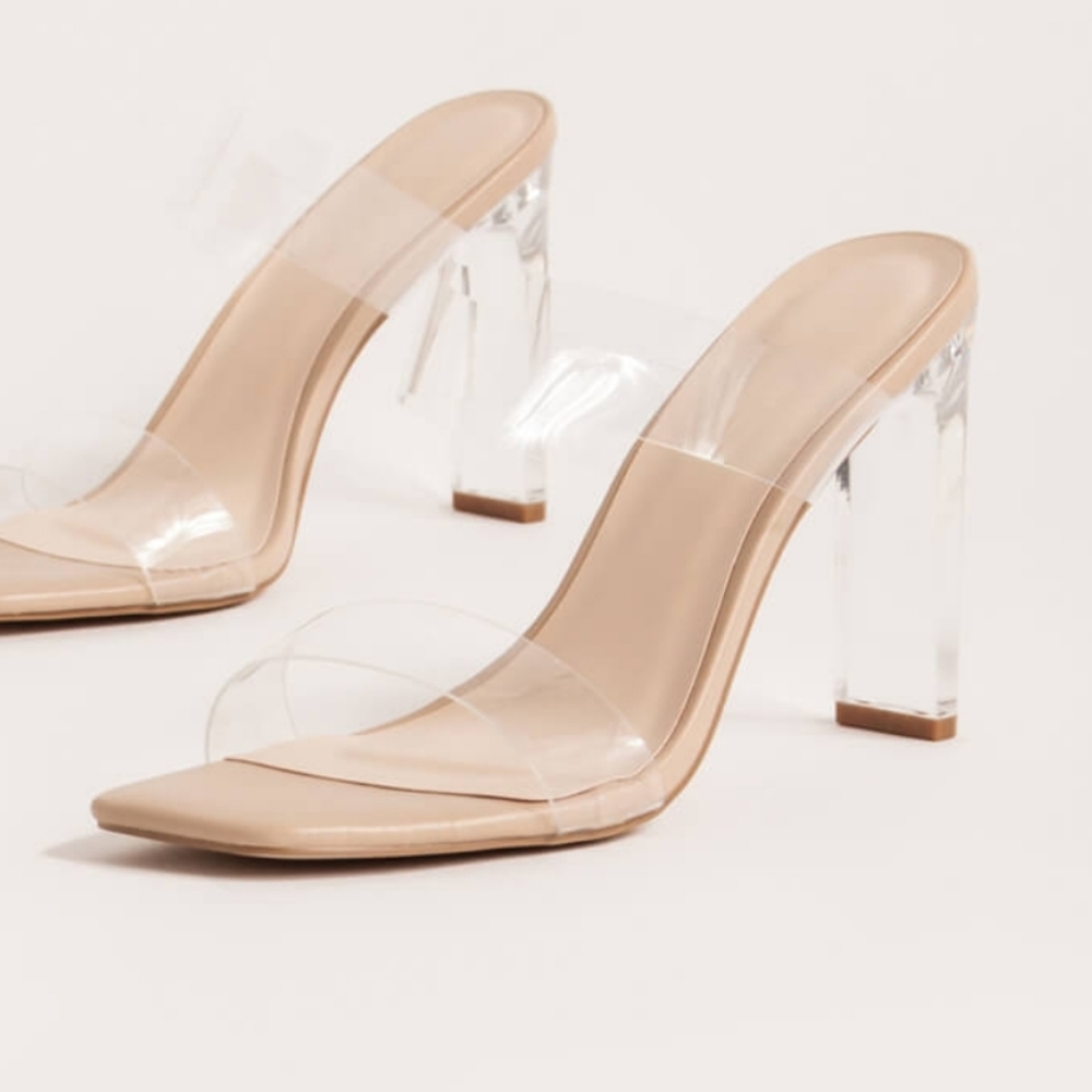 Clear Strapped Sandals